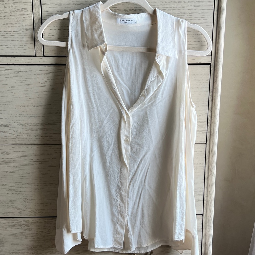 Equipment Femme cream blouse